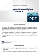 Psicología Criminológica 2022  