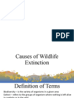 Causes of Wildlife Extinction