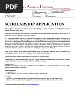 GAU Scholarship Application - Winter2019