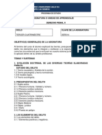 Derecho Penal II: Teorías y Elementos del Delito