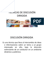 Tecnicas de Discusión Dirigida