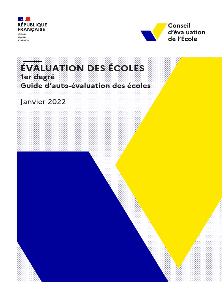 Guide d'auto-évaluation des écoles | PDF | Pédagogie | Apprentissage