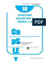 English Quarter 1 WEEK 3.2: Ca PS LE T