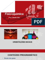Físicoquímica: Prof. Cláudio Dias