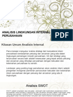 Analisa Lingkungan Internal Perusahaan