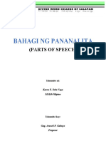 Bahagi NG Pananalita - Fil.-103