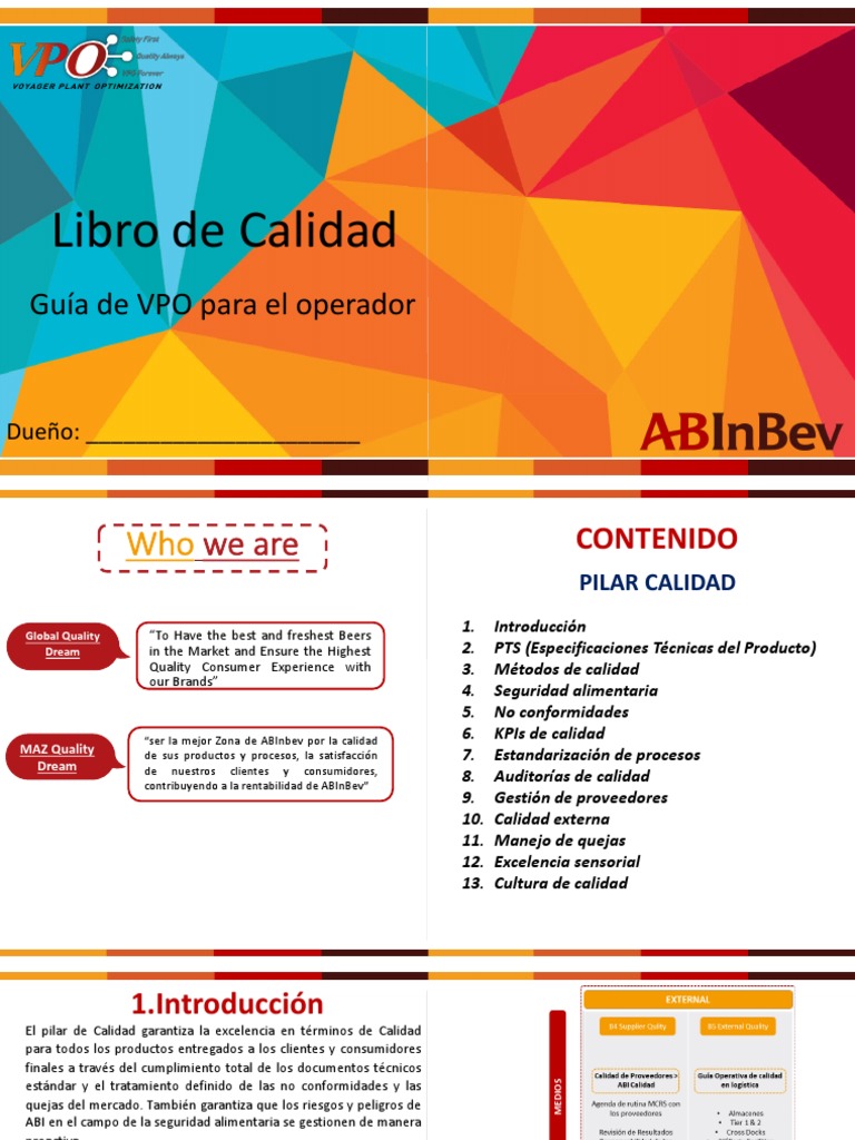 Principios de Calidad en AB InBev | PDF | Calidad (comercial ...