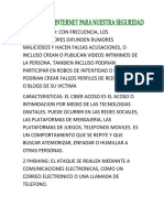 Riesgos de Internet para Nuestra Seguridad