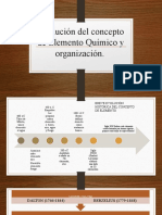 Evolución Del Concepto de Elemento Químico y Organización