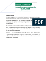 Coloquio sobre Consumismo y Contaminación