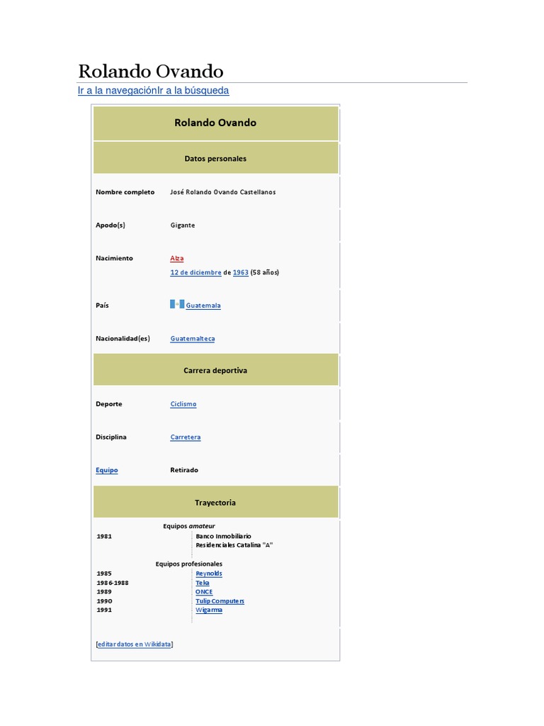 Rolando Ovando PDF Ciclismo deportivo Carrera de bicicletas