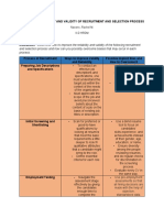 Improving Reliability and Validity of Recruitment and Selection Process