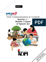 Oral Communication11 - Q1 - Module 7 - S.Y. 2021 2022 1