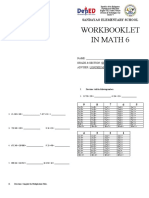 Workbooklet in Math 6