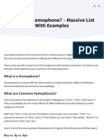 What Is A Homophone - Massive List With Examples