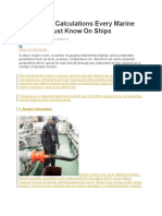 3 Important Calculations Every Marine Engineer Must Know On Ships