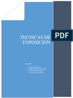 Tecnicas de Exposicion