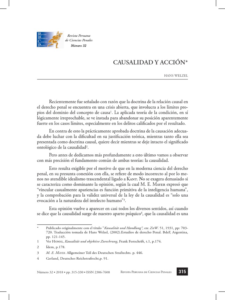 15 +hans+welzel PDF Immanuel Kant Derecho penal