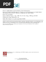 Judith Butler and The Politics of The Performative