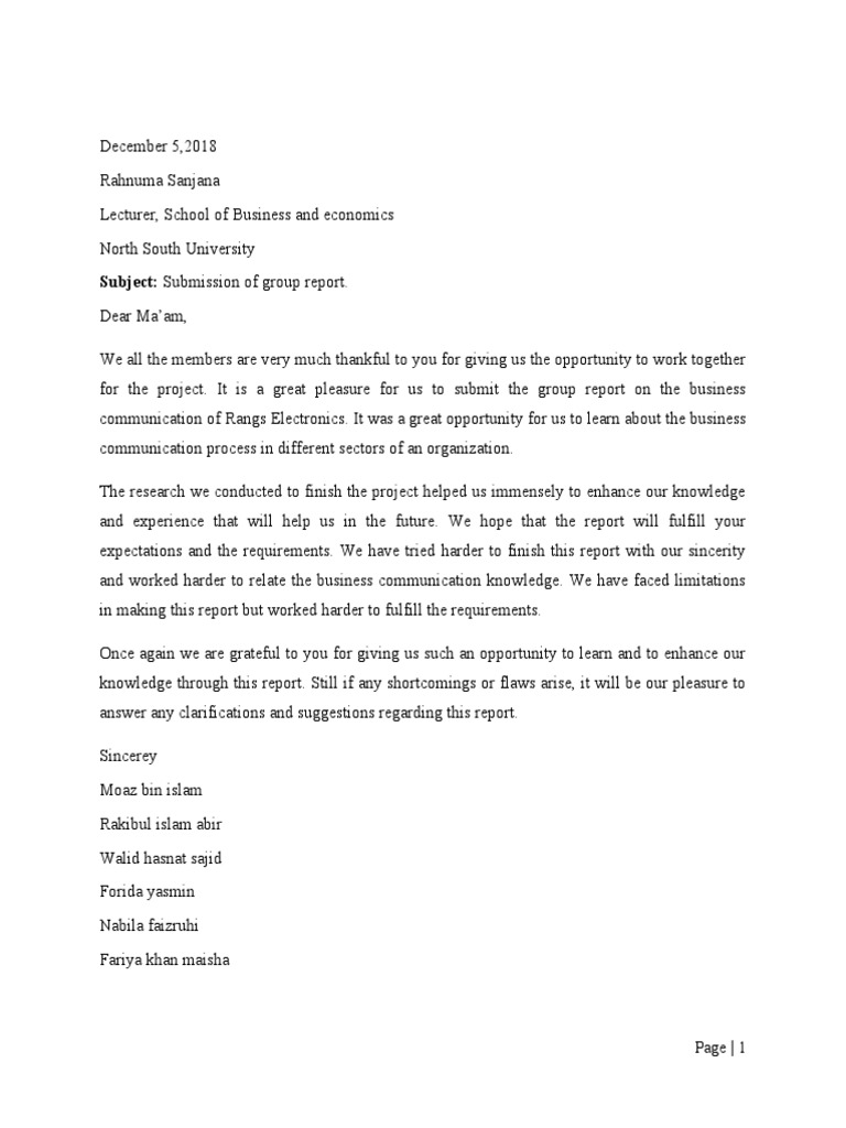 Rangs Electronics BUS 251 PDF Communication Salary