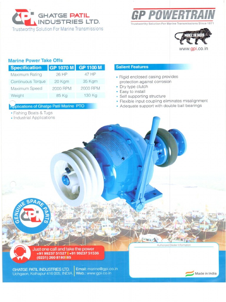 Marine Power Take Off PDF