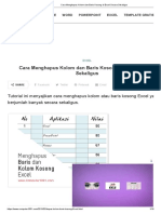 Cara Menghapus Kolom Dan Baris Kosong Di Excel Secara Sekaligus