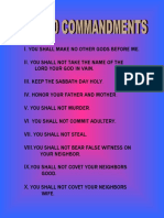 THE 10 COMMANDMENTS