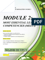 LAC - MODULE 2 Activities