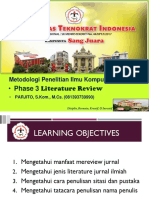 Week 3 Materi Part 3 - Literature Review