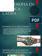 La Filosofia en America Latina