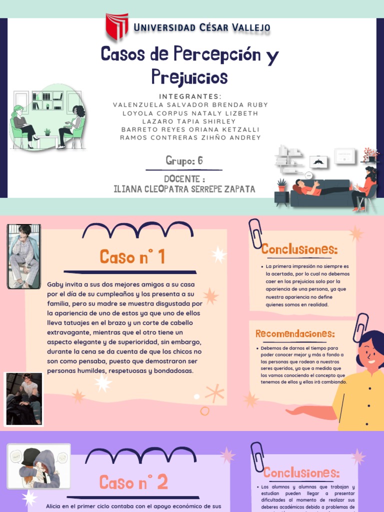 Casuística de Percepción y Prejuicios | PDF