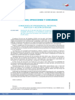 2.2.cursos, Oposiciones Y Concursos: Consejería de Presidencia, Interior, Justicia Y Acción Exterior