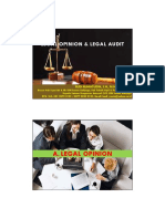 LEGAL OPINION & AUDIT