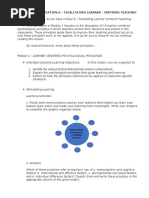 Module 2 - Learner-Centered Principles