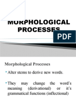 Morphological Processes