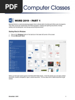 Word 2019 Part 1