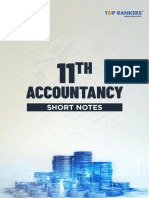 11th Accounting Class Xi Short Notes