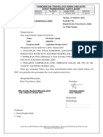 Surat Permohonan Karya AKhir - PERMANA AGUNG - 2003078