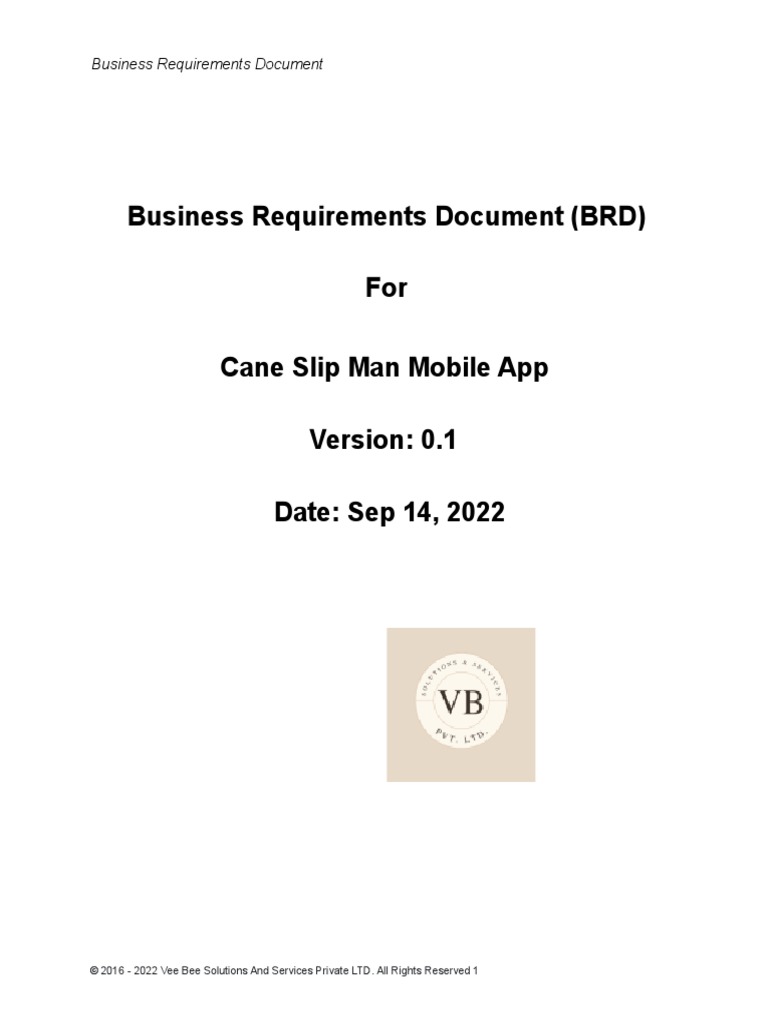 BRD Cane Business Mobile Application React Native Application