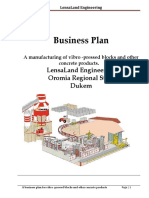 LensaLand Engineering Bussiness Plan For Vibro-Prerssed Blocks and Other Concretes