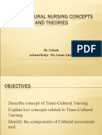 Cocepts and Theories Transcultural