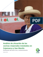 Situación de Cocinas Mejoradas en Cajamarca y San Martin - 2013