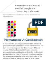 Difference Between Permutation and Combination (Wi+