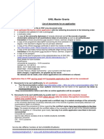 List of Documents For An Application