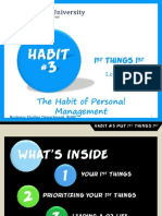 Habit 3 Lecture 1 From The 7 Habits