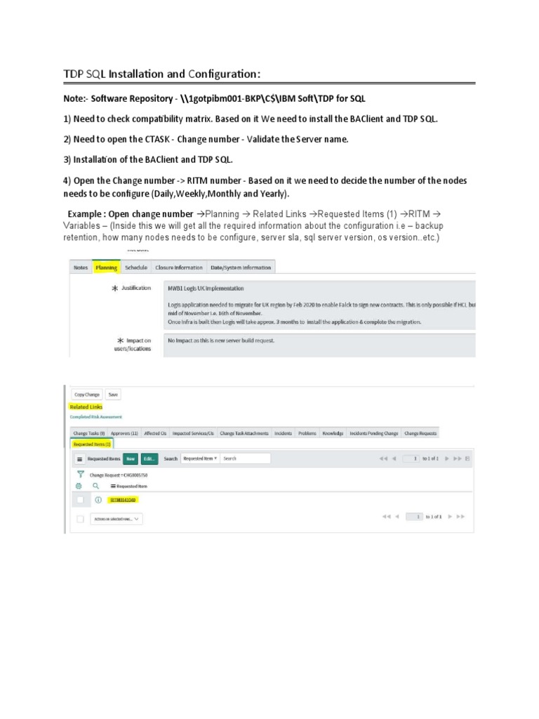 TDP SQL Installation Guide | PDF | Backup | Databases