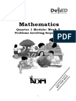 Math Module: Solving Problems Involving Sequences