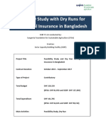 Feasibility Study With Dry Runs For Agricultural Insurance in Bangladesh