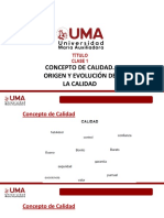 Conceptos, Origen y Evolución de Calidad