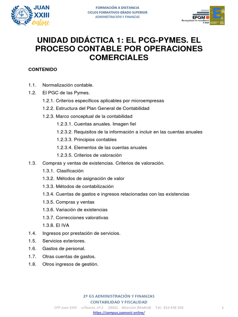 Unidad 1 Contabilidad Pdf Contabilidad Valor Neto
